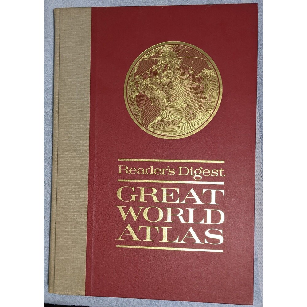 Reader's Digest Great World Atlas 1963 First Edition Vintage Maps Hardcover